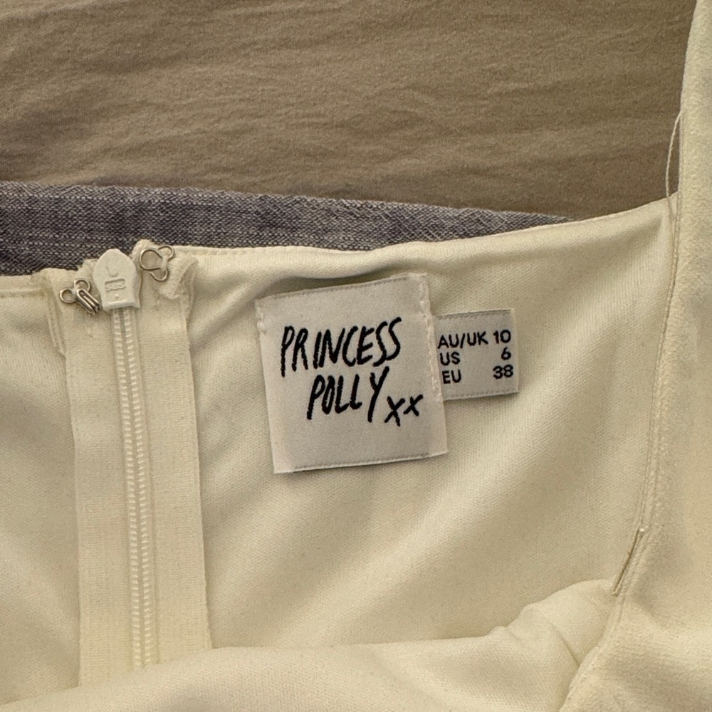 Princess Polly Cream white bodysuit long sleeve corset look - Picture 2 of 7